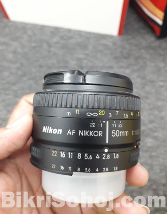 Camera Lens Nikon AF Nikkor 50mm f/1.8D